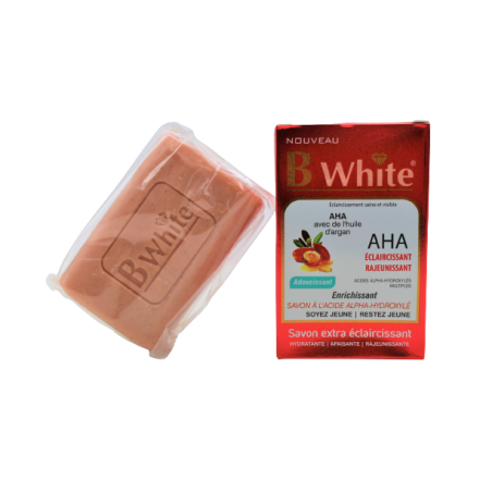 B WHITE SAVON AHA/ARGAN 200G