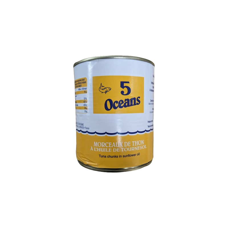 THON A L'HUILE 5OCEANS 12X800G