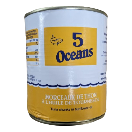 THON A L'HUILE 5OCEANS 12X800G