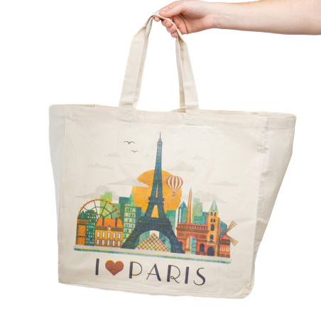 SAC CABAS COTTON PARIS VINTAGE 60P