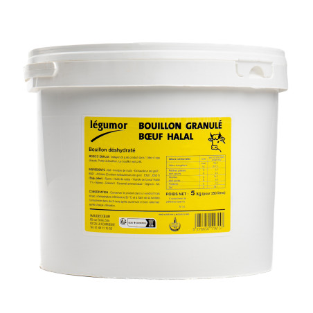 BOUILLON GRANULE BOEUF HALAL 5KG
