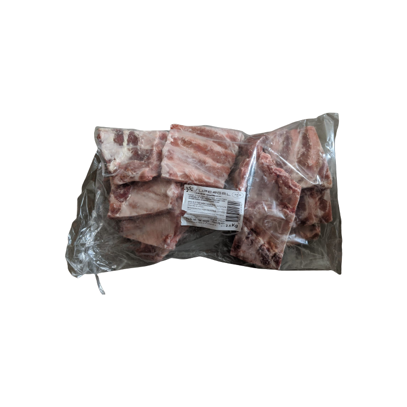 SPARERIBS DE PORC TRANCHES 2X2.5KG