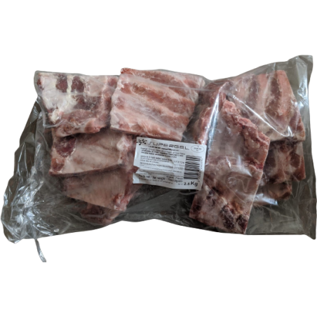 SPARERIBS DE PORC TRANCHES 2X2.5KG