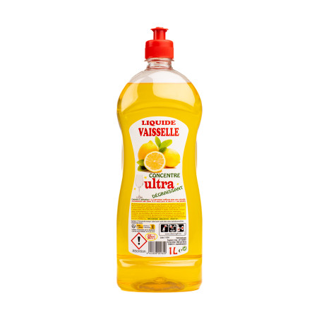LIQUIDE VAISSELLE ULTRA DEGRAISSANT CITRON 12X1L