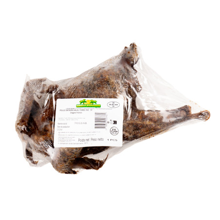 POULE ENTIERE FUMEE HALAL IND 10X1KG