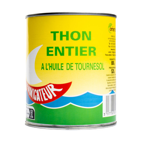 THON HUILE LE NAVIGATEUR 12X800G