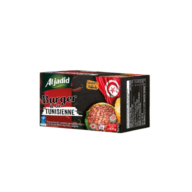 STEAK BURGER TUNISIENNE HALAL ALJADID 6X800G