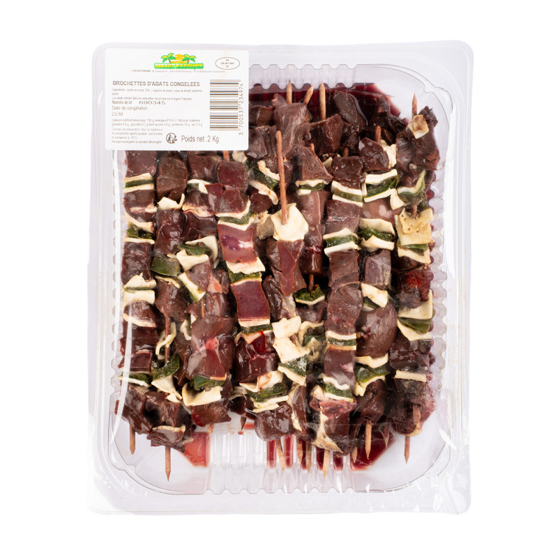 BROCHETTE D'ABATS BOEUF BARQ 6X2KG