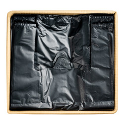 SAC BRETELLE NOIR 54CM 50MIC 500PCS