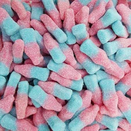 BONBON BOUTEILLE ROSE ET BLEU HALAL DAMEL 12X80G