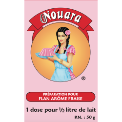 FLAN FRAISE NOUARA 24X50G