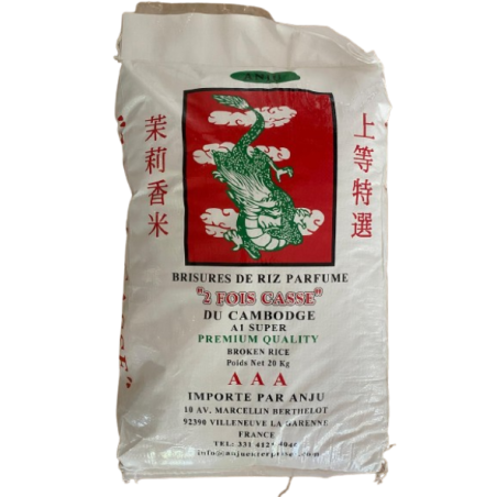 RIZ CAMBODGE CASSE 2X PARFUM JASMIN 20KG
