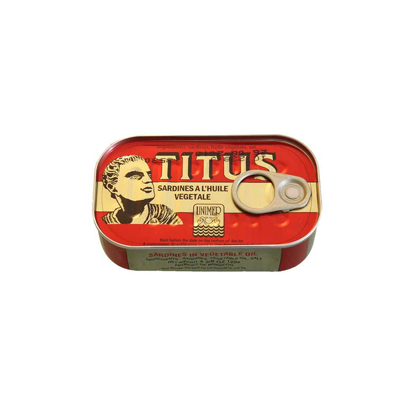 SARDINES A L'HUILE TITUS 48X125G