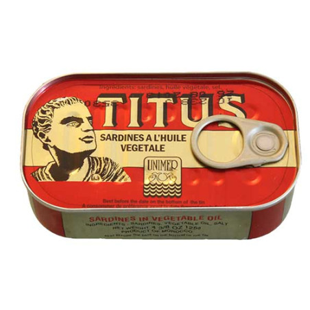 SARDINES A L'HUILE TITUS 48X125G
