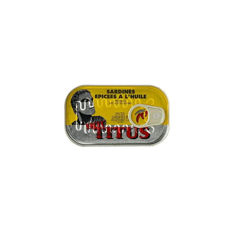 SARDINES EPICEES A L'HUILE TITUS 48X125G