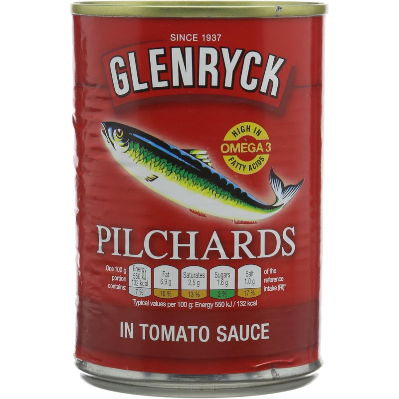 PILCHARD GLENRYCK SAUCE TOMATE 24X400G