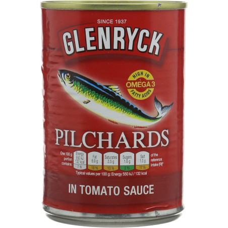 PILCHARD GLENRYCK SAUCE TOMATE 24X400G