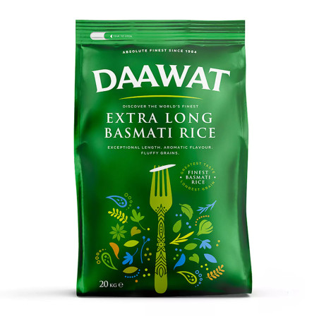 RIZ BASMATI EXTRA LONG DAAWAT 20KG