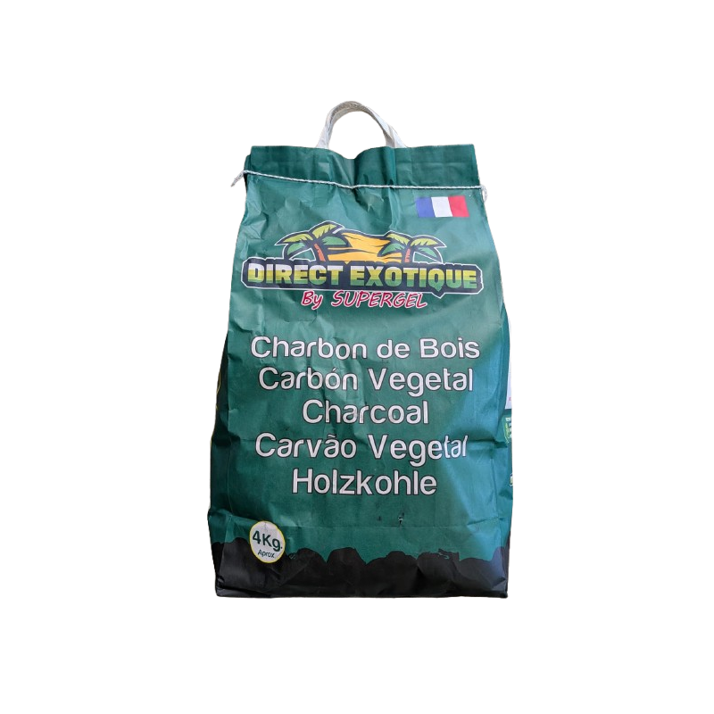 CHARBON DE BOIS DIRECT EXOTIQUE 4KG