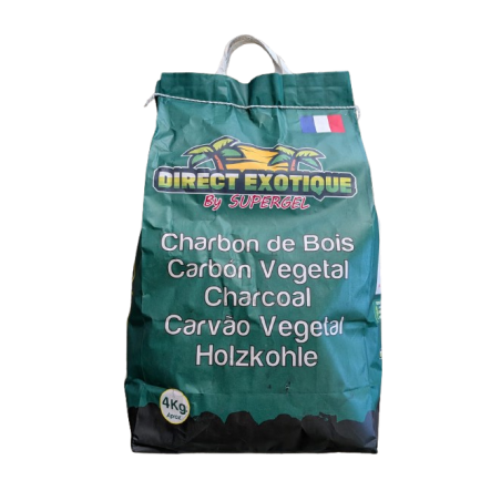 CHARBON DE BOIS DIRECT EXOTIQUE 4KG