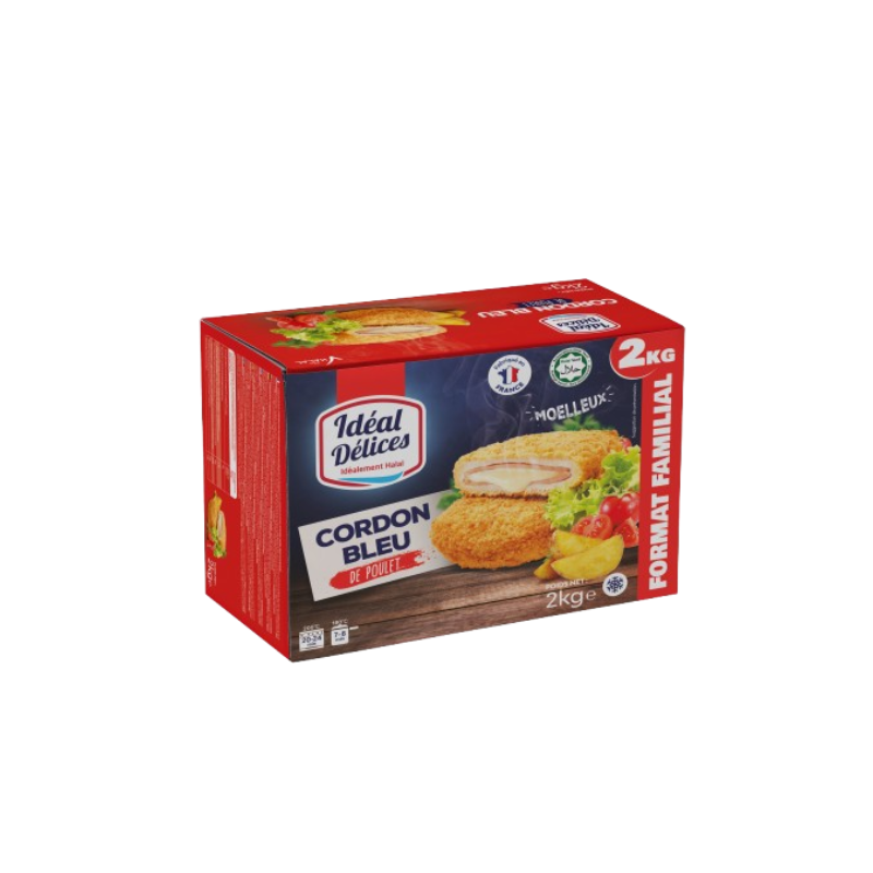 CORDON BLEU DE POULET IDEAL DELICES HALAL 2KG