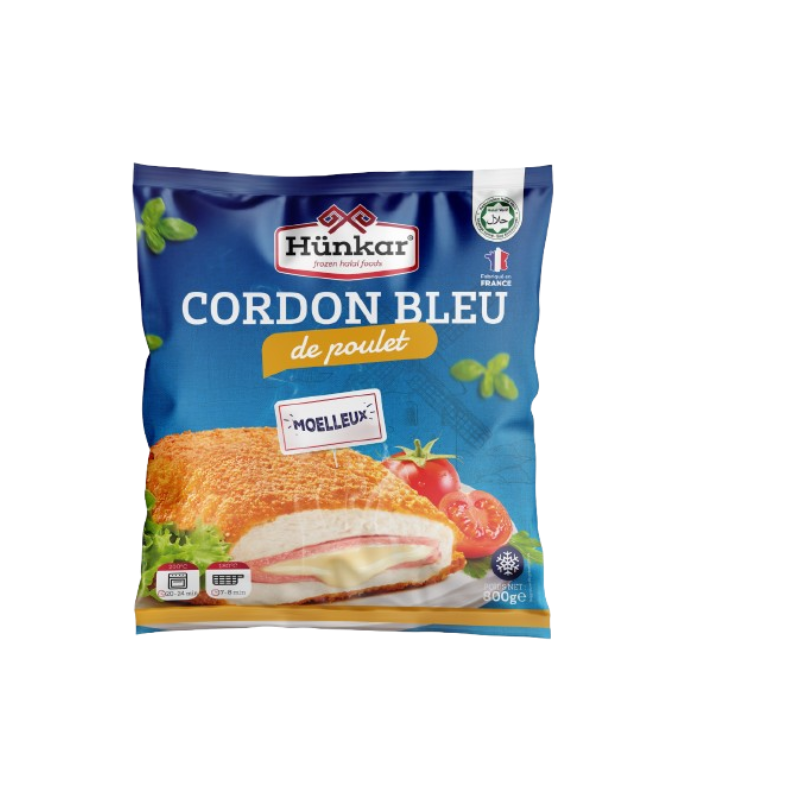 CORDON BLEU DE POULET HUNKAR HALAL 10X800GR