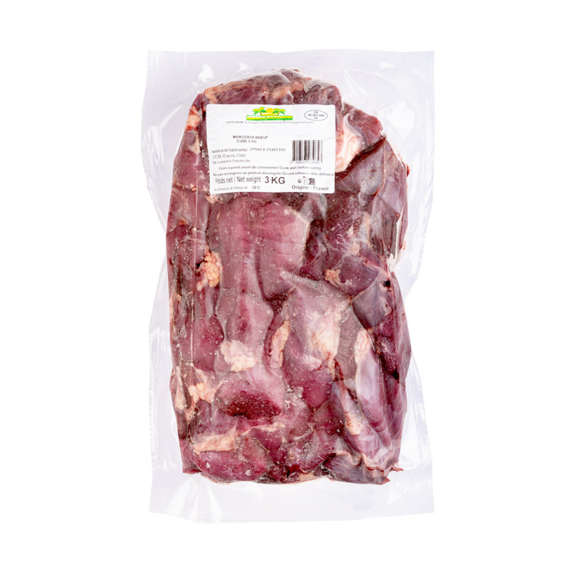 MORCEAUX DE BOEUF CUBES BRQ 4X3KG