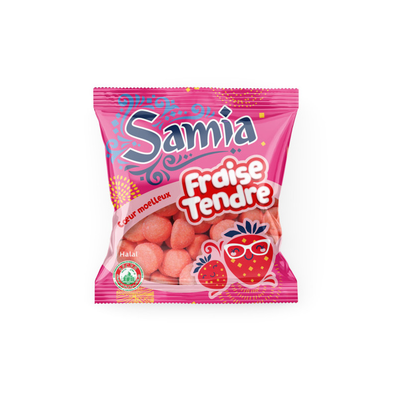 BONBON FRAISE TENDRE 18X90G SAMIA