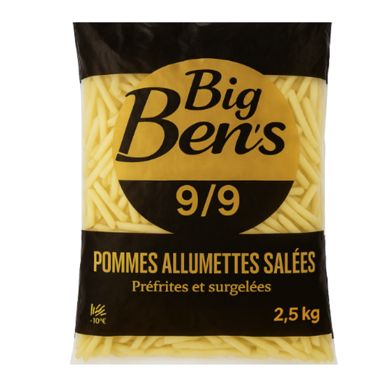 FRITE 9/9 PRE-SALEES HALAL 4X2.5KG