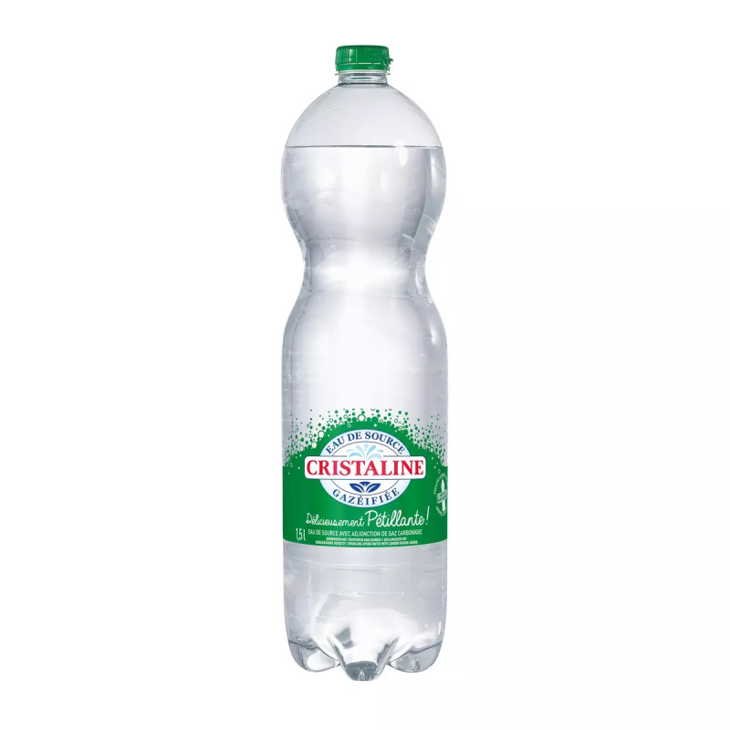 EAU CRISTALINE GAZEUSE 6X1.5L