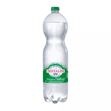 EAU CRISTALINE GAZEUSE 6X1.5L