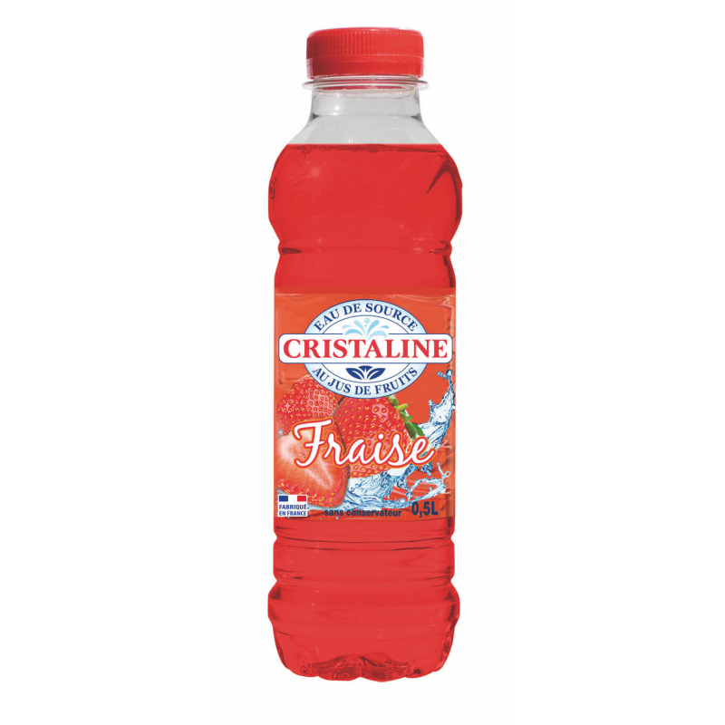 EAU CRISTALINE GOUT FRAISE 6X50CL