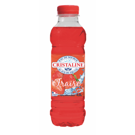 EAU CRISTALINE GOUT FRAISE 6X50CL