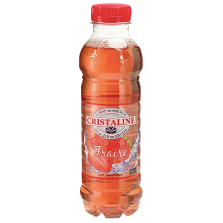 EAU CRISTALINE GOUT FRAISE 24X50CL
