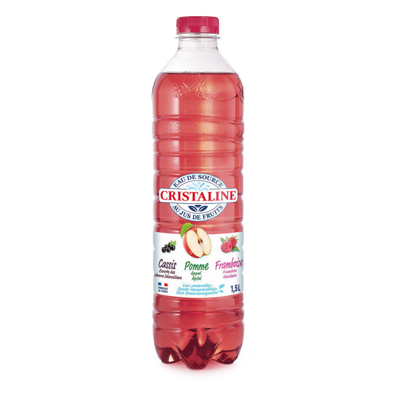 EAU CRISTALINE POMME-CASSIS-FRAMB 24X50CL