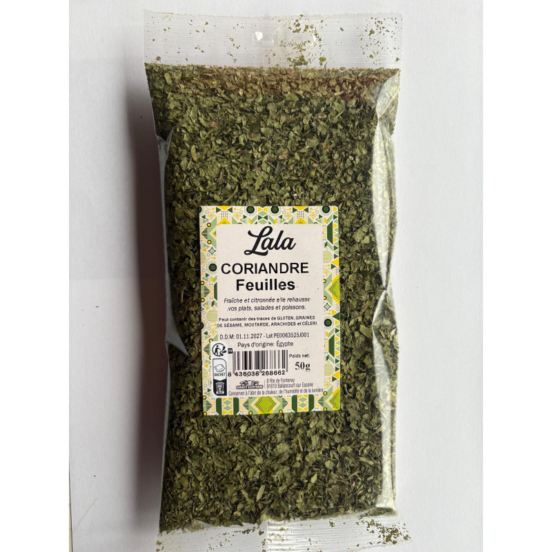 CORIANDRE FEUILLES LALA 10X50G