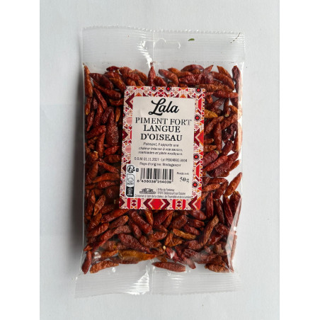 PIMENT FORT LANGUES D'OISEAU LALA 20X50G