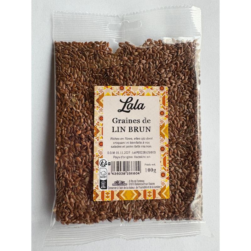 GRAINES DE LIN BRUN LALA 20X100G