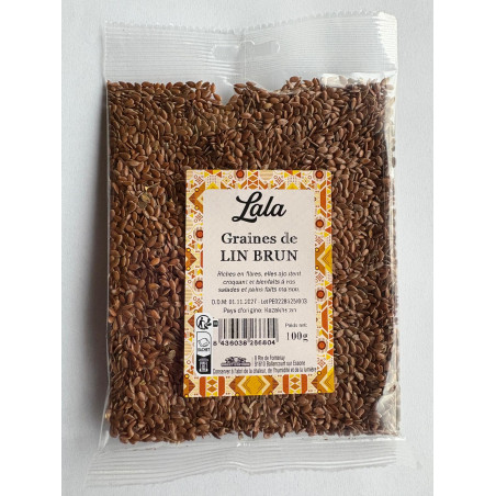 GRAINES DE LIN BRUN LALA 20X100G