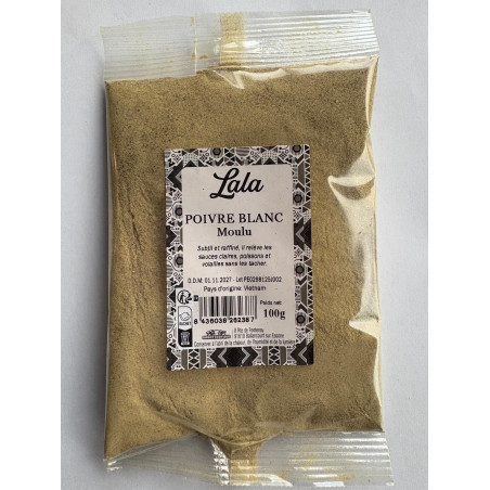 POIVRE BLANC MOULU LALA 20X100G