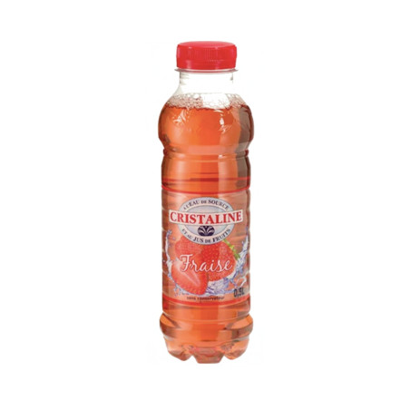 EAU CRISTALINE GOUT FRAISE 24X50CL