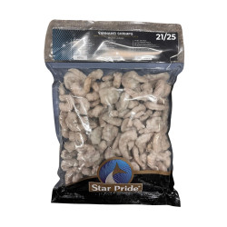 CREVETTE CRUE DECORTIQUE 21/25 20%GLZ 10X1KG