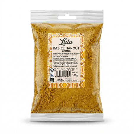 RAS EL HANOUT JAUNE LALA 20X100G