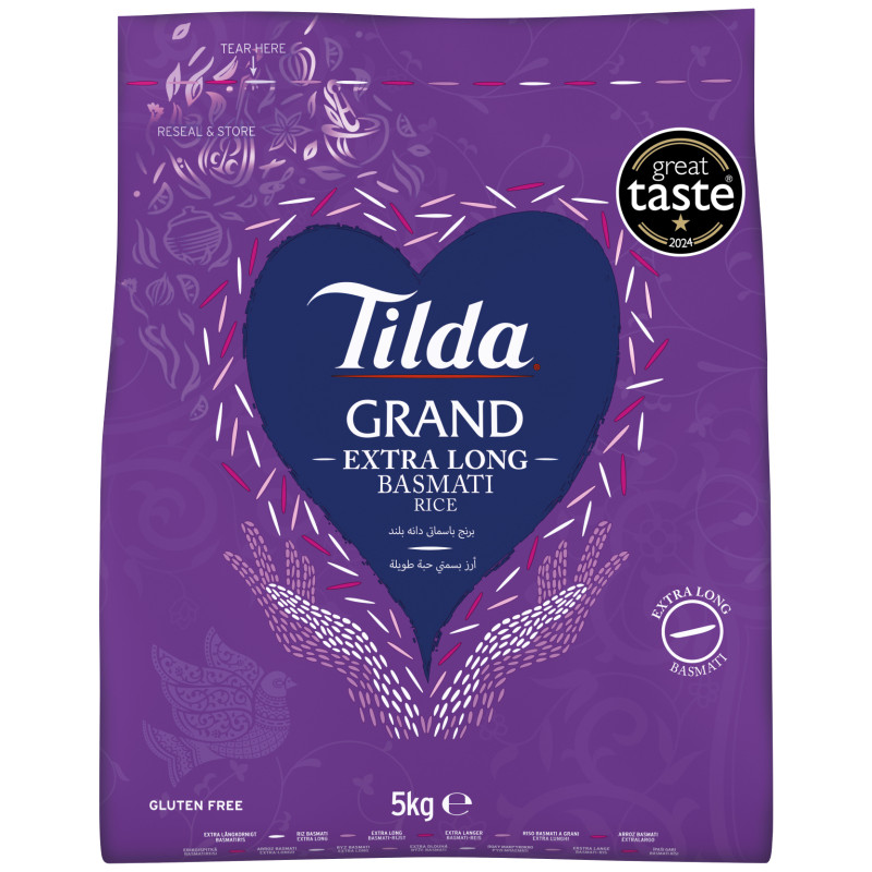 RIZ BASMATI GRAND EXTRA LONG TILDA 5KG