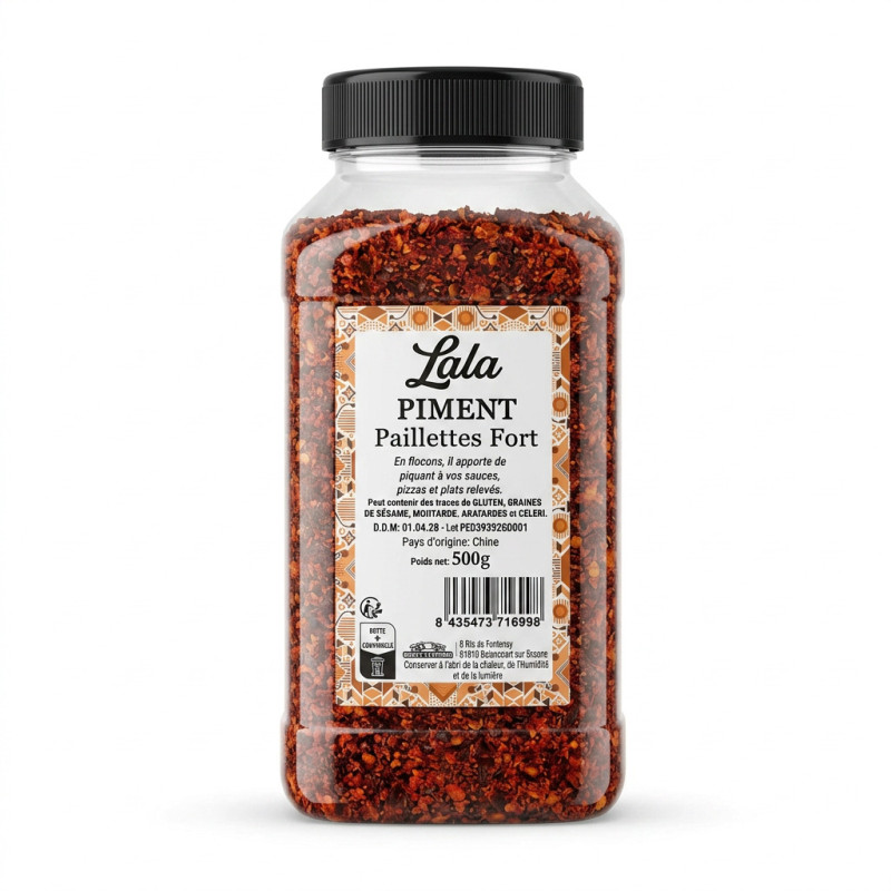 PIMENT FORT PAILLETTES LALA 9X500G