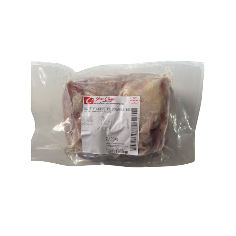 HAUT DE CUISSE DE POULET HALAL S/OS A/P 4X2.5KG